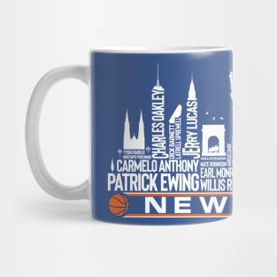 New York Basketball Team All Time Legends Mug